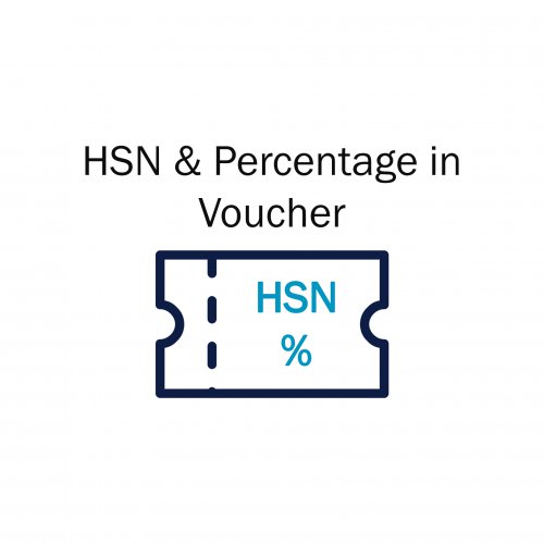 HSN & Percentage in Voucher